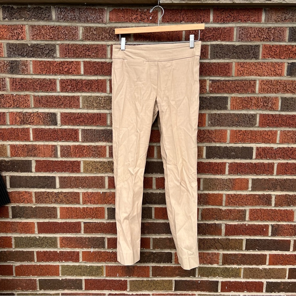 Margaret M Tan Mid Rise Straight Trousers Pants